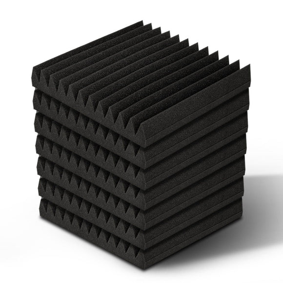 NNEDSZ 20pcs Studio Acoustic Foam Sound Absorption Proofing Panels 30x30cm Black Wedge