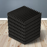 NNEDSZ 20pcs Studio Acoustic Foam Sound Absorption Proofing Panels 30x30cm Black Wedge