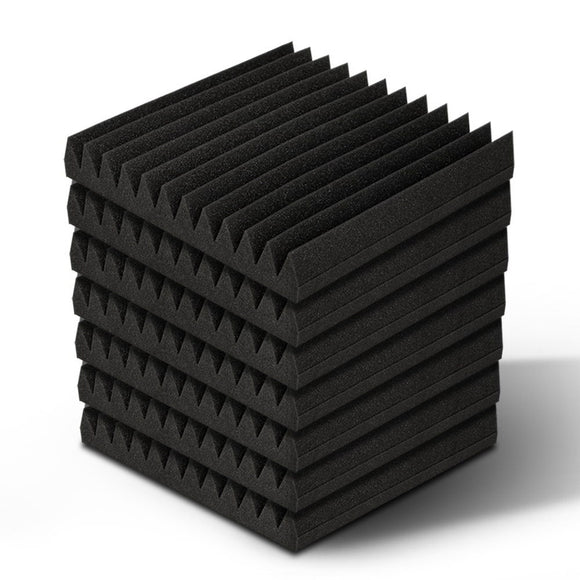 NNEDSZ 40pcs Studio Acoustic Foam Sound Absorption Proofing Panels 30x30cm Black Wedge
