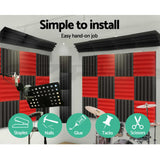 NNEDSZ 40pcs Studio Acoustic Foam Sound Absorption Proofing Panels Corner DIY
