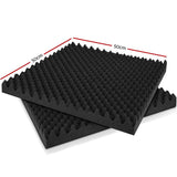 NNEDSZ 20pcs Studio Acoustic Foam Sound Absorption Proofing Panels 50x50cm Black Eggshell
