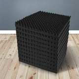 NNEDSZ 40pcs Studio Acoustic Foam Sound Absorption Proofing Panels 50x50cm Black Eggshell