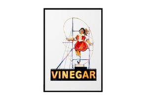 NNEKG Vinegar Girl Richmond Melbourne Wall Art A1 Black Frame (84 x 59)
