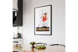 NNEKG Vinegar Girl Richmond Melbourne Wall Art A1 Black Frame (84 x 59)