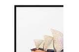 NNEKG Sydney Opera House Painting Australian Wall Art A1 Black Frame (84 x 59)