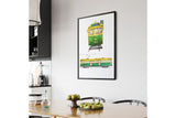 NNEKG Melbourne Tram Painting Original Wall Art A1 Black Frame (84 x 59)