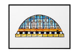 NNEKG Flinders Street Station Clocks Painting Wall Art A1 Black Frame (84 x 59)