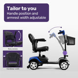 NNEMB FreeRoam Electric Motorised Mobility Scooter-Blue