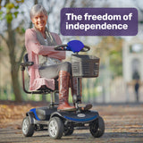 NNEMB FreeRoam Electric Motorised Mobility Scooter-Blue