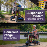 NNEMB FreeRoam Electric Motorised Mobility Scooter-Blue