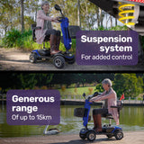 NNEMB Electric Mobility Scooter For Elderly Blue