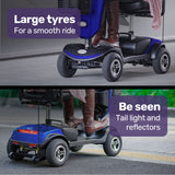 NNEMB Electric Mobility Scooter For Elderly Blue