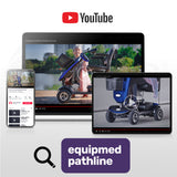 NNEMB Electric Mobility Scooter For Elderly Blue