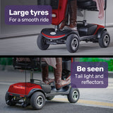 NNEMB Electric Mobility Scooter For Elderly Red