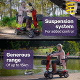 NNEMB Electric Mobility Scooter For Elderly Red