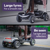NNEMB Electric Mobility Scooter For Elderly Silver