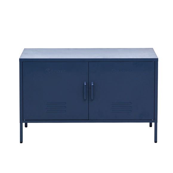 NNEDSZ Base Metal Locker Storage Shelf Organizer Cabinet Buffet Sideboard Blue