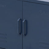 NNEDSZ Base Metal Locker Storage Shelf Organizer Cabinet Buffet Sideboard Blue