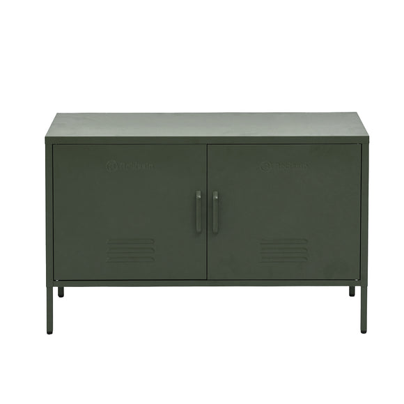 NNEDSZ Base Metal Locker Storage Shelf Organizer Cabinet Buffet Sideboard Green