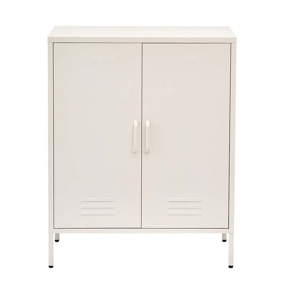 NNEDSZ Sweetheart Metal Locker Storage Shelf Organizer Cabinet Buffet Sideboard White