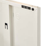 NNEDSZ Sweetheart Metal Locker Storage Shelf Organizer Cabinet Buffet Sideboard White