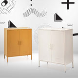 NNEDSZ Sweetheart Metal Locker Storage Shelf Organizer Cabinet Buffet Sideboard White