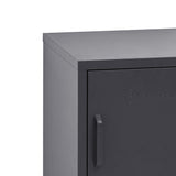 NNEDSZ Mini Metal Locker Storage Shelf Organizer Cabinet Bedroom Black