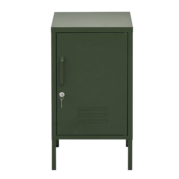 NNEDSZ Mini Metal Locker Storage Shelf Organizer Cabinet Bedroom Green