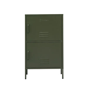 NNEDSZ Double Storage Cabinet Shelf Organizer Bedroom Green