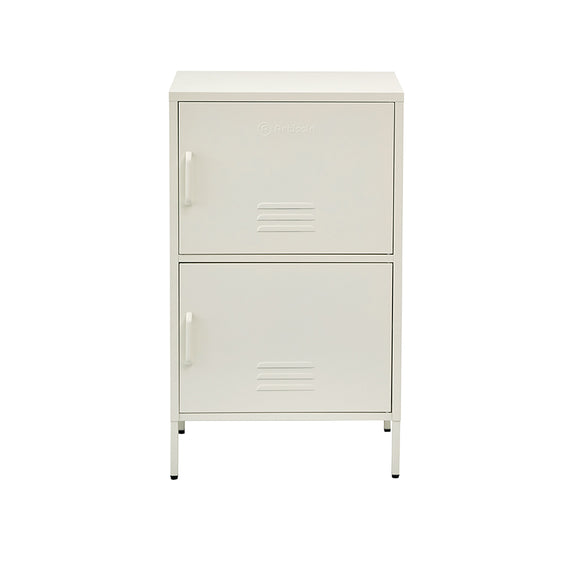 NNEDSZ Double Storage Cabinet Shelf Organizer Bedroom White
