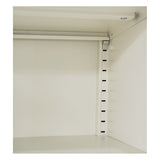 NNEDSZ Double Storage Cabinet Shelf Organizer Bedroom White