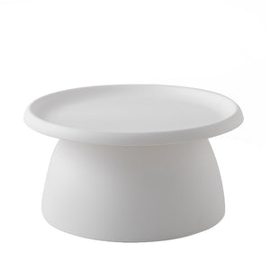 NNEDSZ Coffee Table Mushroom Nordic Round Large Side Table 70CM White