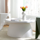 NNEDSZ Coffee Table Mushroom Nordic Round Large Side Table 70CM White