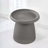 NNEDSZ Coffee Table Mushroom Nordic Round Small Side Table 50CM Grey