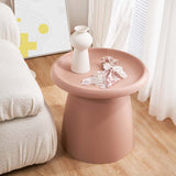 NNEDSZ Coffee Table Mushroom Nordic Round Small Side Table 50CM Pink