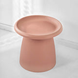 NNEDSZ Coffee Table Mushroom Nordic Round Small Side Table 50CM Pink