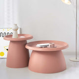 NNEDSZ Coffee Table Mushroom Nordic Round Small Side Table 50CM Pink