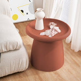 NNEDSZ Coffee Table Mushroom Nordic Round Small Side Table 50CM Red