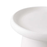 NNEDSZ Coffee Table Mushroom Nordic Round Small Side Table 50CM White
