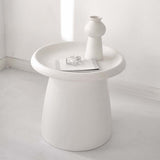 NNEDSZ Coffee Table Mushroom Nordic Round Small Side Table 50CM White