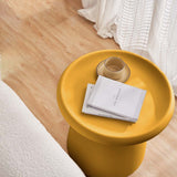 NNEDSZ Coffee Table Mushroom Nordic Round Small Side Table 50CM Yellow