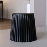 NNEDSZ Set of 2 Cupcake Stool Plastic Stacking Stools Chair Outdoor Indoor Black