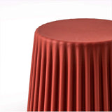 NNEDSZ Set of 2 Cupcake Stool Plastic Stacking Stools Chair Outdoor Indoor Red