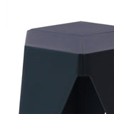 NNEDSZ Set of 2 Puzzle Stool Plastic Stacking Stools Chair Outdoor Indoor Blue