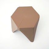 NNEDSZ Set of 2 Puzzle Stool Plastic Stacking Stools Chair Outdoor Indoor Brown