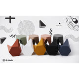 NNEDSZ Set of 2 Puzzle Stool Plastic Stacking Stools Chair Outdoor Indoor Brown