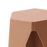 NNEDSZ Set of 2 Puzzle Stool Plastic Stacking Stools Chair Outdoor Indoor Pink