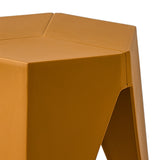 NNEDSZ Set of 2 Puzzle Stool Plastic Stacking Stools Chair Outdoor Indoor Yellow