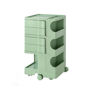 NNEDSZ Bedside Table Side Tables Nightstand Organizer Replica Boby Trolley 5Tier Green