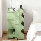 NNEDSZ Bedside Table Side Tables Nightstand Organizer Replica Boby Trolley 5Tier Green